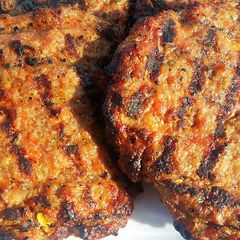 A picture of Pork Gyoza Burgers.