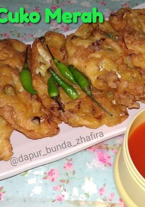 Foto resep Bakwan Cuko Merah #KamisManis#BikinRamadhanBerkesan