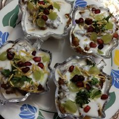 A picture of Chatpatti Dahi Papdi Chaat.