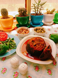 عکسی از دستور دلمه بادمجان رژیمی(بدون روغن)