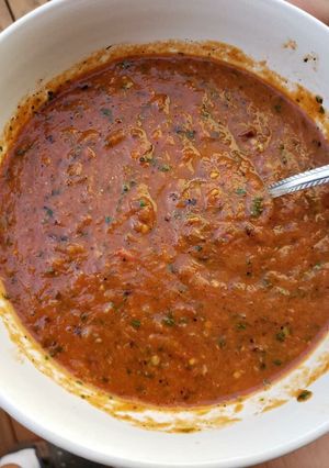 Una foto de Salsa Xnipec (salsa picada)