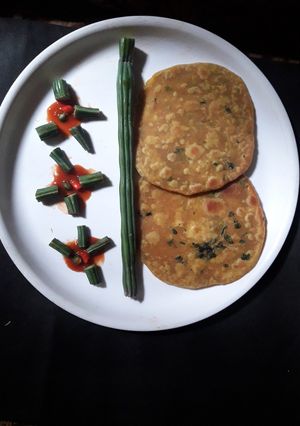 A picture of Drumstick Paratha.