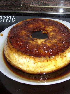 Una foto de Flan de queso en el microondas