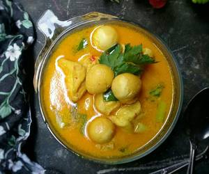 Resep Terbaru Tahu telor puyuh masak santan Ala Rumahan