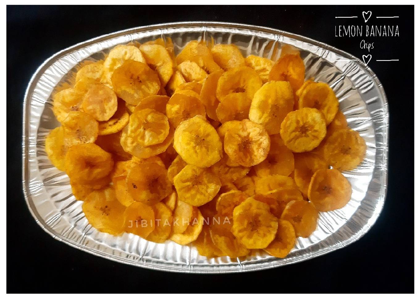 Lemon Banana Chips (Raw Banana Chips)