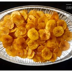 A picture of Lemon Banana Chips (Raw Banana Chips).