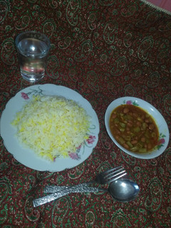 عکسی از دستور خورشت لوبیا سبز خودم پز😊