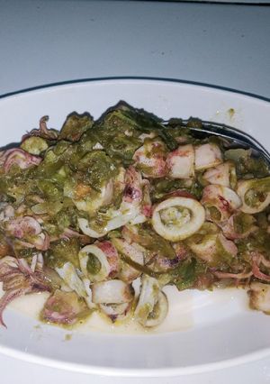 Foto resep Cumi asin sambal ijo