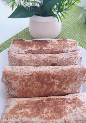 Фото Тортілья з курячим філе, овочами та сиром фета😋.