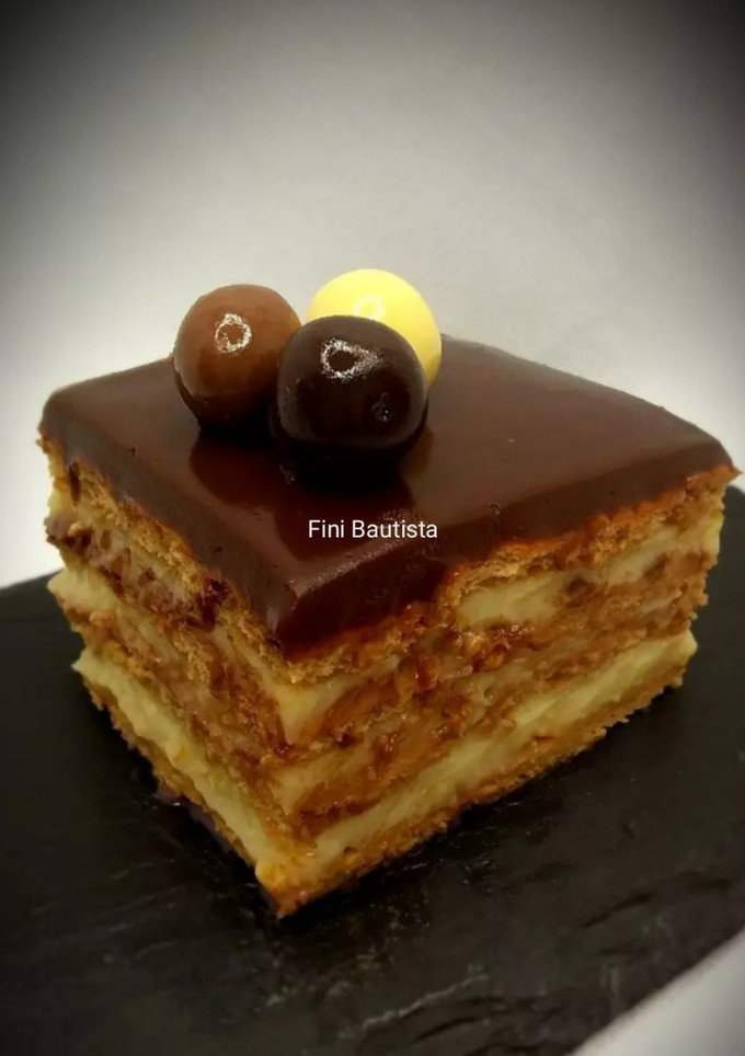 Una foto de Tarta de galleta y chocolate blanco