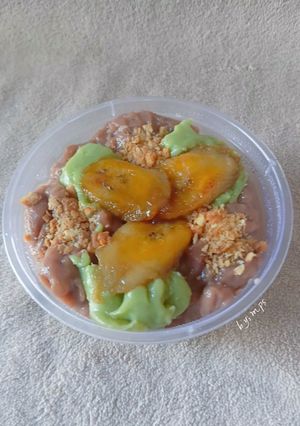 Foto resep Americans Pudding Choco Matcha