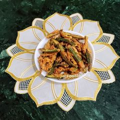 A picture of Crispy Bhindi (Ladyfinger) Fry.