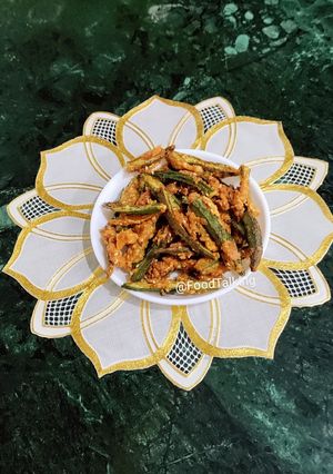 A picture of Crispy Bhindi (Ladyfinger) Fry.