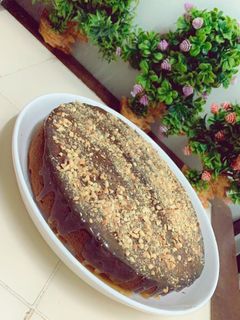 صورة لوصفة كيكية التمر بصوص التوفي