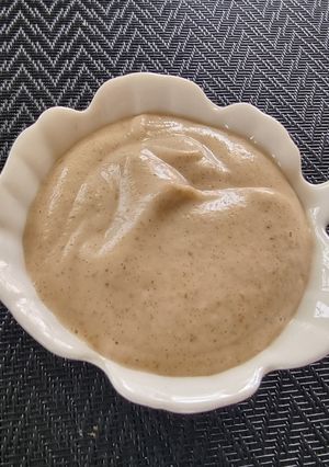 A picture of Cashew & Lemon Dressing or dip.