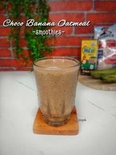 Foto resep Choco Banana Oatmeal Smoothies