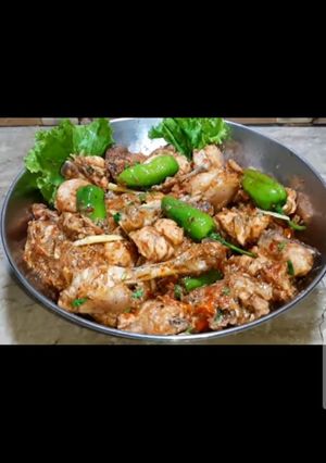 A picture of Maharani creamy chicken karahi.