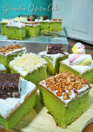 Foto resep Green Tea Ogura Cake