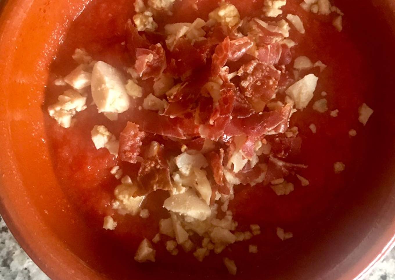 Salmorejo de tomate y zanahoria en Thermomix