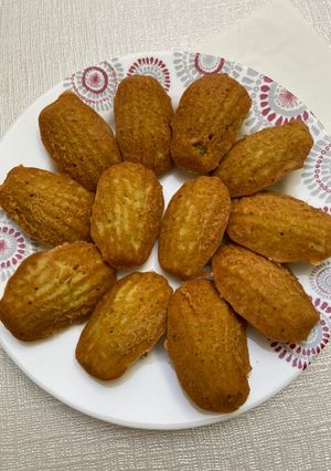 Une photo de Mini madeleines aux asperges et boursin