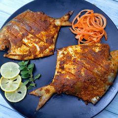 A picture of Pan-Fried Masala Pomfret.