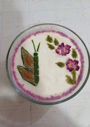 عکسی از دستور تزیین ماست