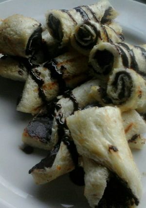 Foto resep Roti Tawar isi Coklat 😍😘