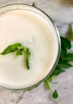A picture of Namkeen Lassi (Salted Lassi).