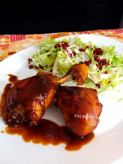 Una foto de Jamoncitos de pollo agridulce