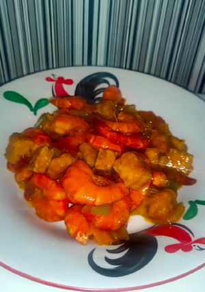 Foto resep Udang tempe pedas manis