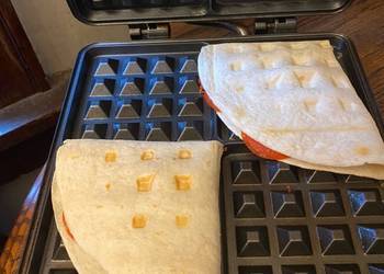 Easiest Way to Prepare Perfect Hawaiian pizza waffle  pizza flip