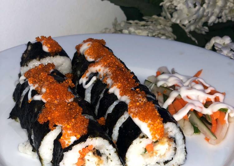 Sushi roll chicken katsu
