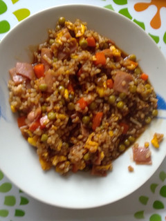 Una foto de Arroz tres delicias "a mi bola"