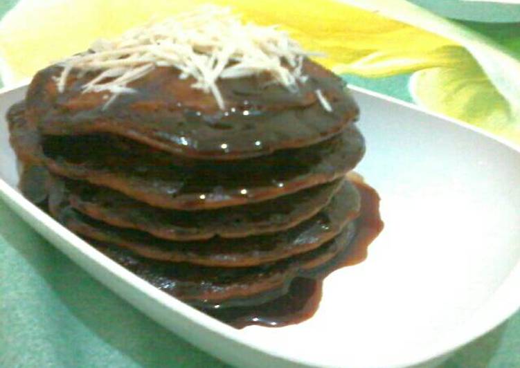 Pancake Coklat Teflon (1 Telur)