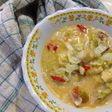 Tumis sawi putih disantenin