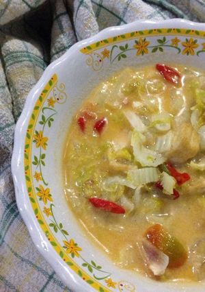 Foto resep Tumis sawi putih disantenin