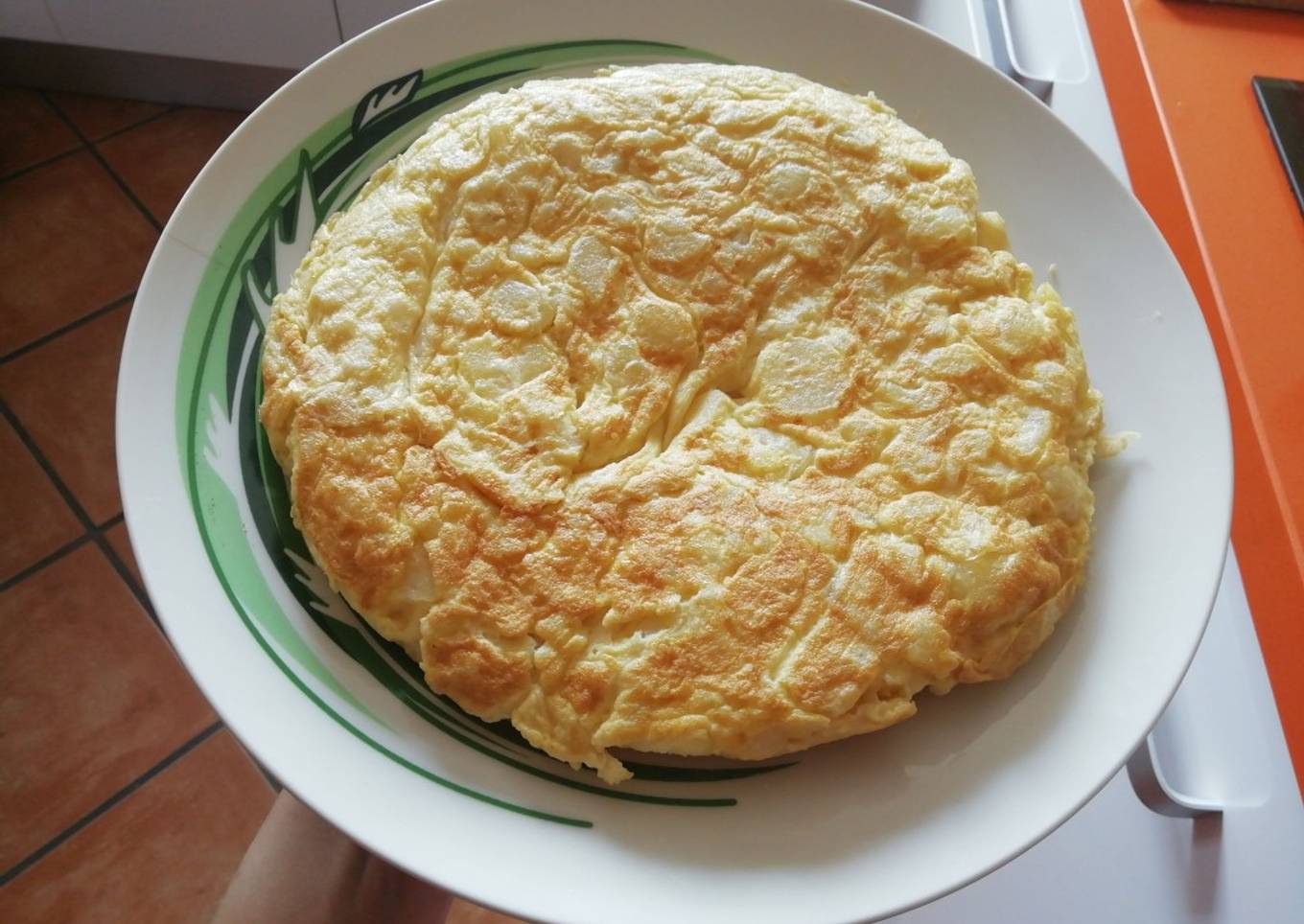 Tortilla de patatas exprés, light y saludable