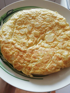 Una foto de Tortilla de patatas exprés, light y saludable