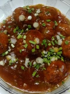 A picture of Veg manchurian.
