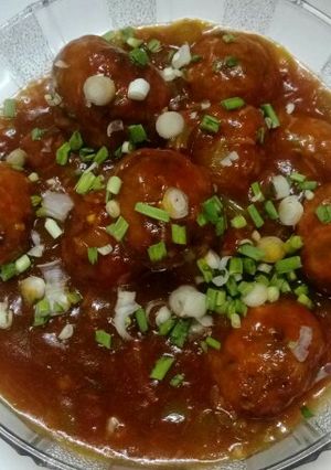 A picture of Veg manchurian.