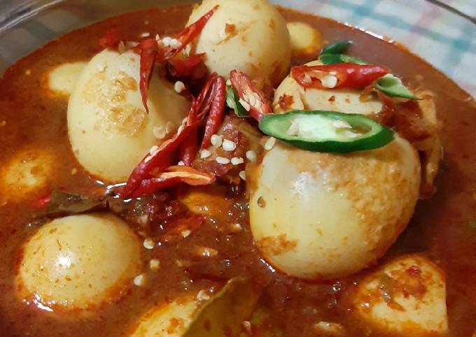 Telur Balado Pedas Asam