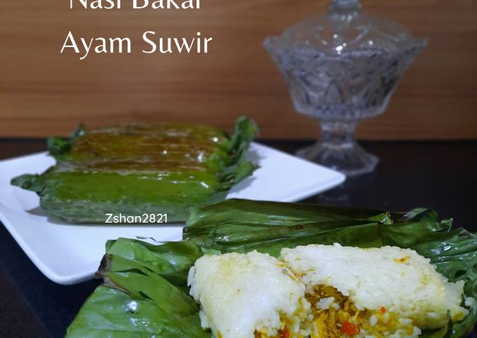 Resep Nasi Bakar Ayam Suwir Oleh Bunda Zea Cookpad