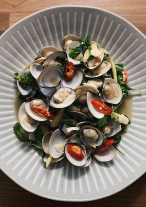 塔香辣炒蛤蜊 的食譜成品照片