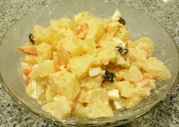 Salad kentang (simple potato salad)