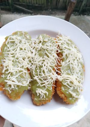Foto resep Pisang Crispy Saus Matcha Homemade