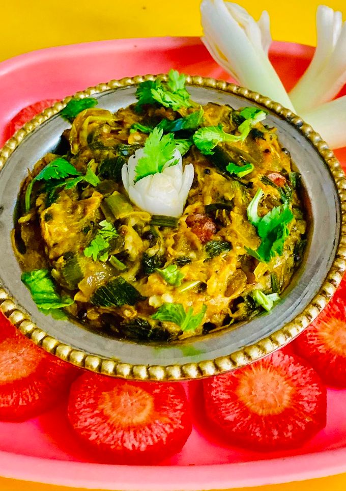 वाग्यांच भरीत (Vangyach Bharit Recipe In Marathi) रेसिपी चे मुख्य फोटो 