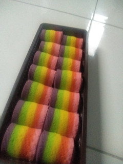 Foto resep Mini Rainbow Roll Cake