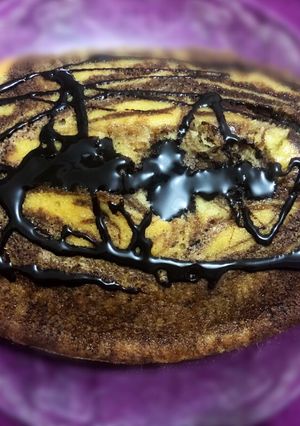 صورة لوصفة كيك الزيبرا بدون حليب 🍰