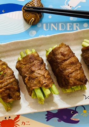 牛肉片烤四季豆/烤箱 的食譜成品照片