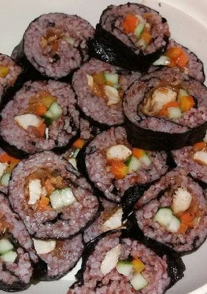 Foto resep Sushi red rice ala efa